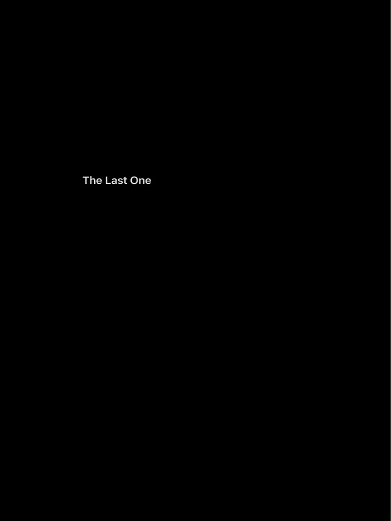The Last One | PDF