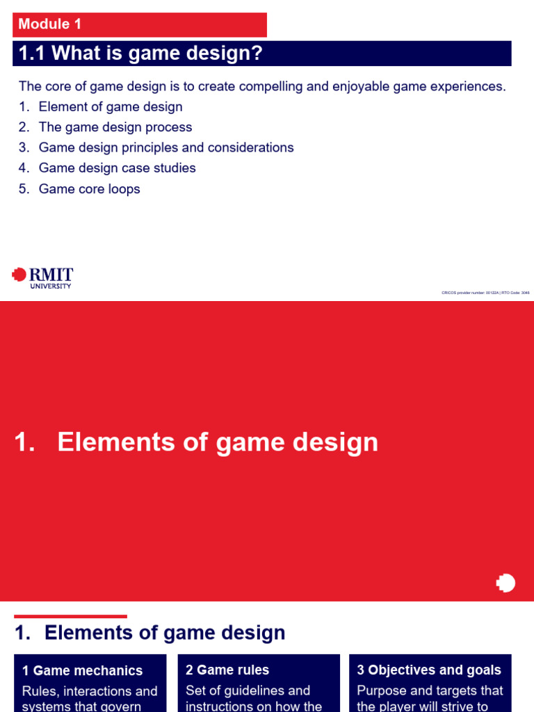 1.1 What Is Game Design Presentation - 26.07.2023 | PDF