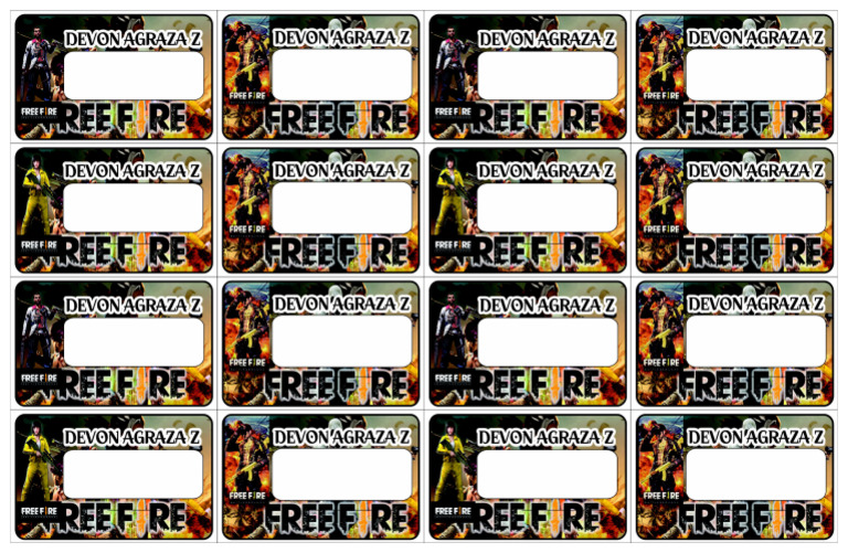 Label Nama FF | PDF