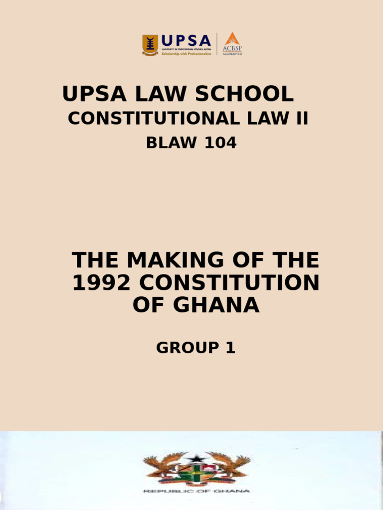 How Many Articles Are In The 1992 Constitution Of Ghana
