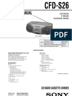 Service Manual: CFD-S26