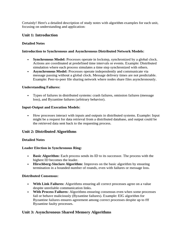 Distributed And Parallel Algorithms Pdf