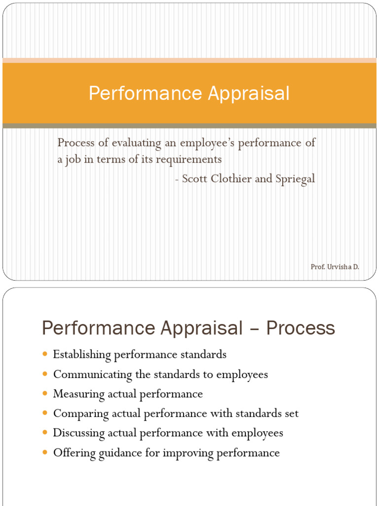 Performance Appraisal & Career Planning | PDF