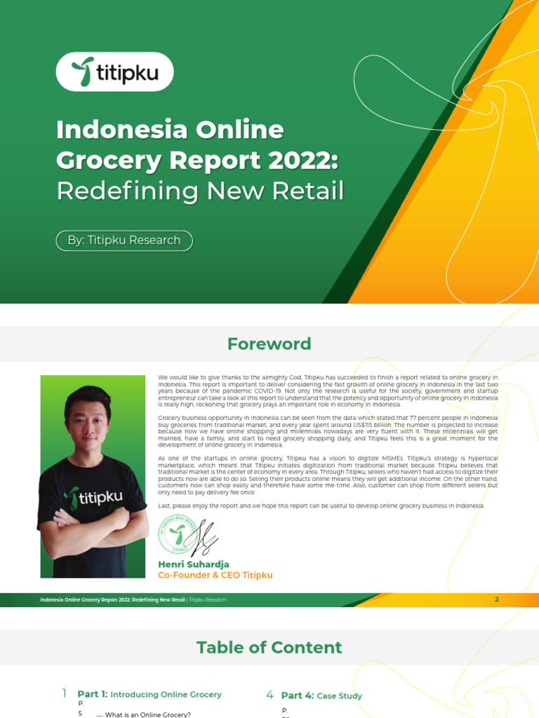 Titipku Indonesia+E-Grocery+Report+2022 | PDF