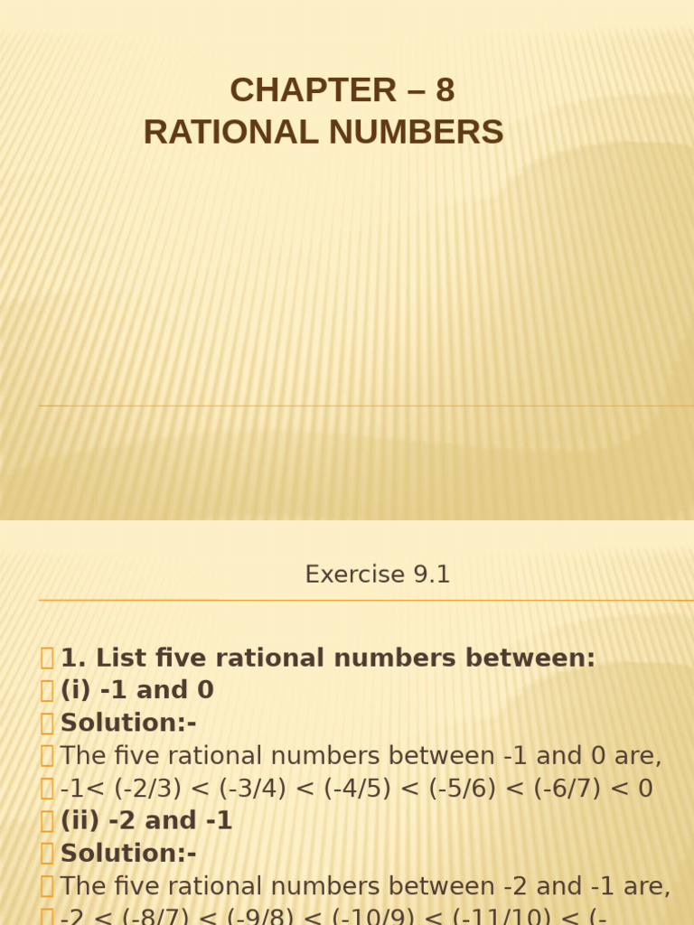 Rational Numbers | PDF