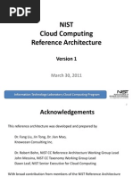 NIST CC Reference Architecture v1 March 30 2011