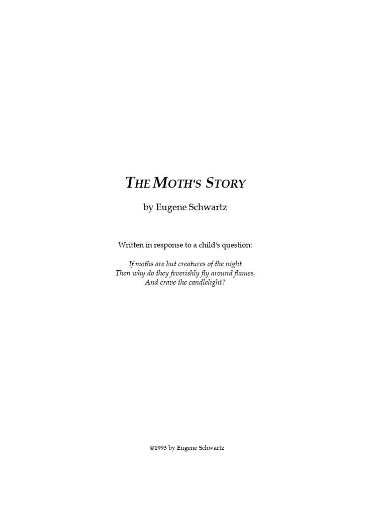 The Moth's Story PDF