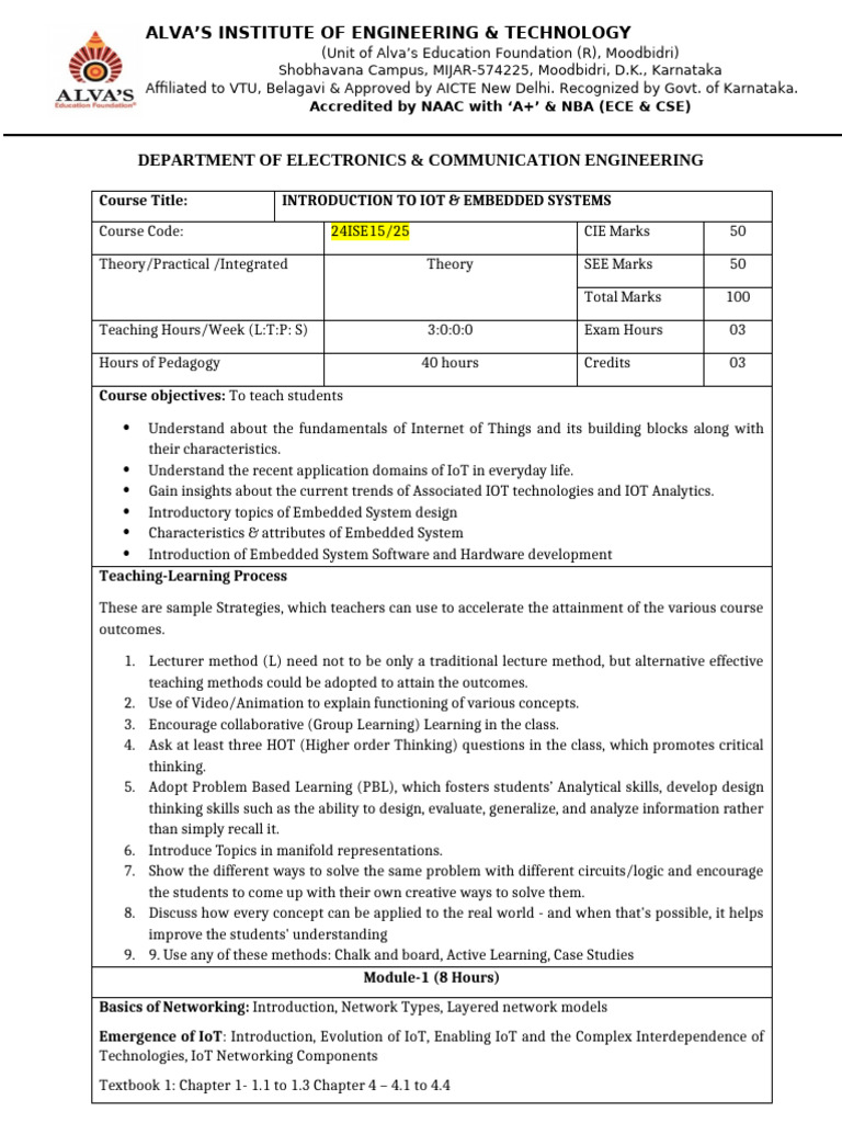 IOT & Embedded Systems - Experiments Added | PDF