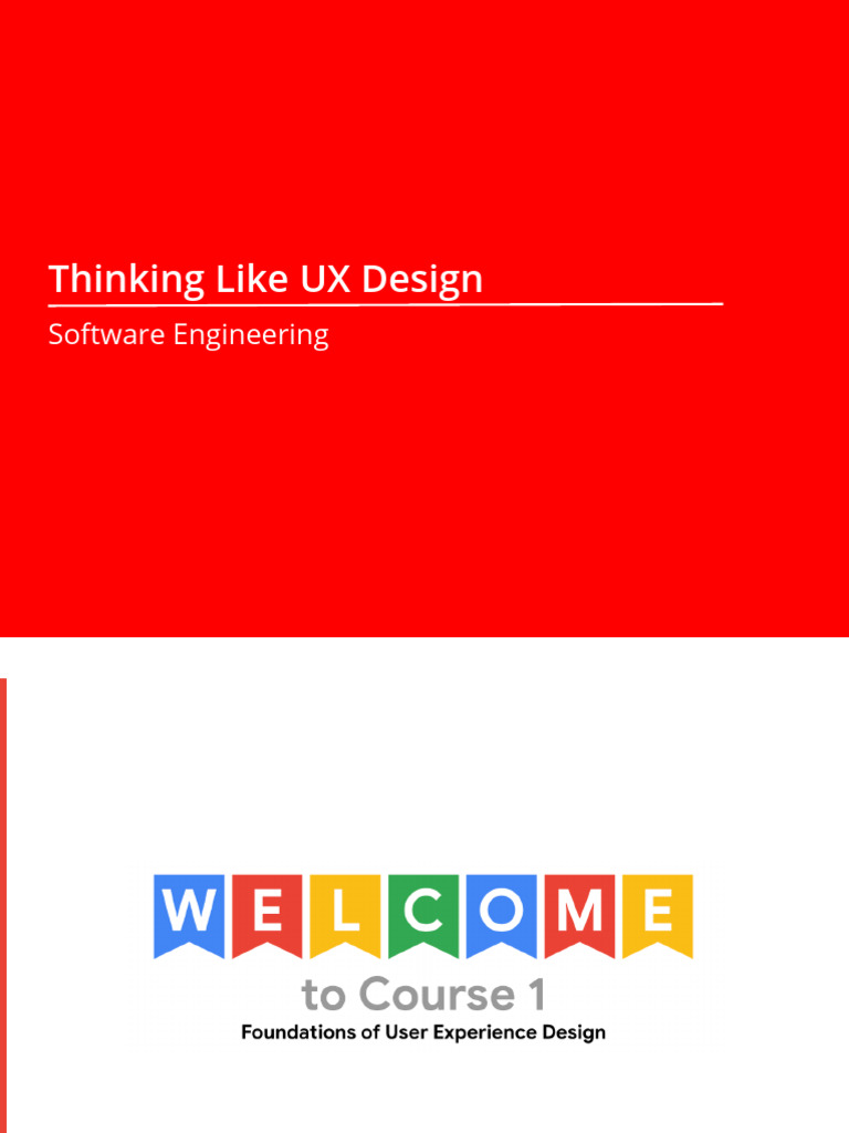 Thinking Like UX Design | PDF