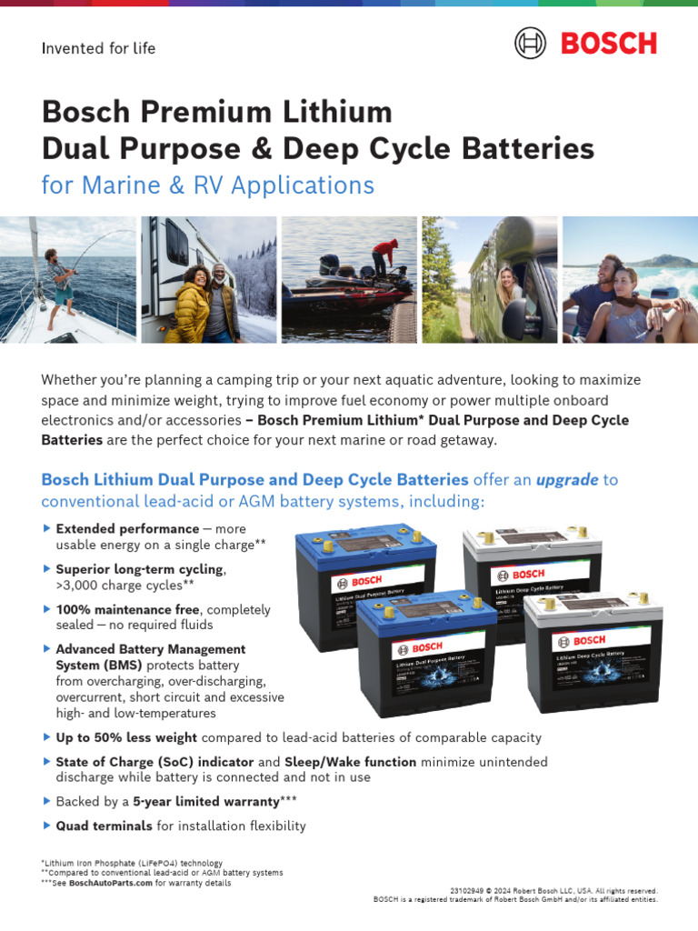 Dual Purpose and Deep Cycle Feature Be | PDF