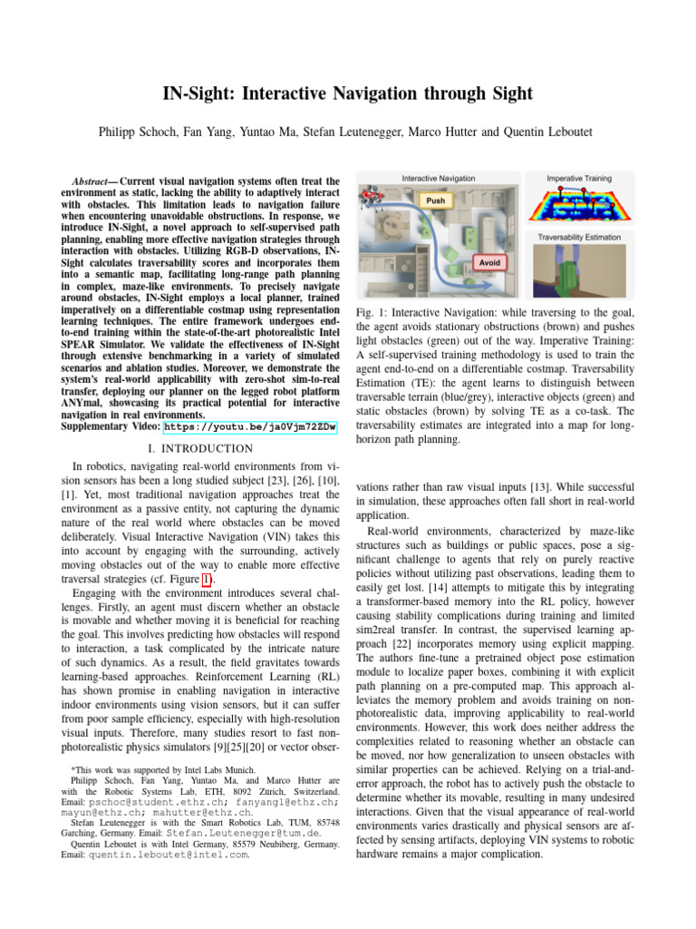 IN-Sight - Interactive Navigation Through Sight | PDF
