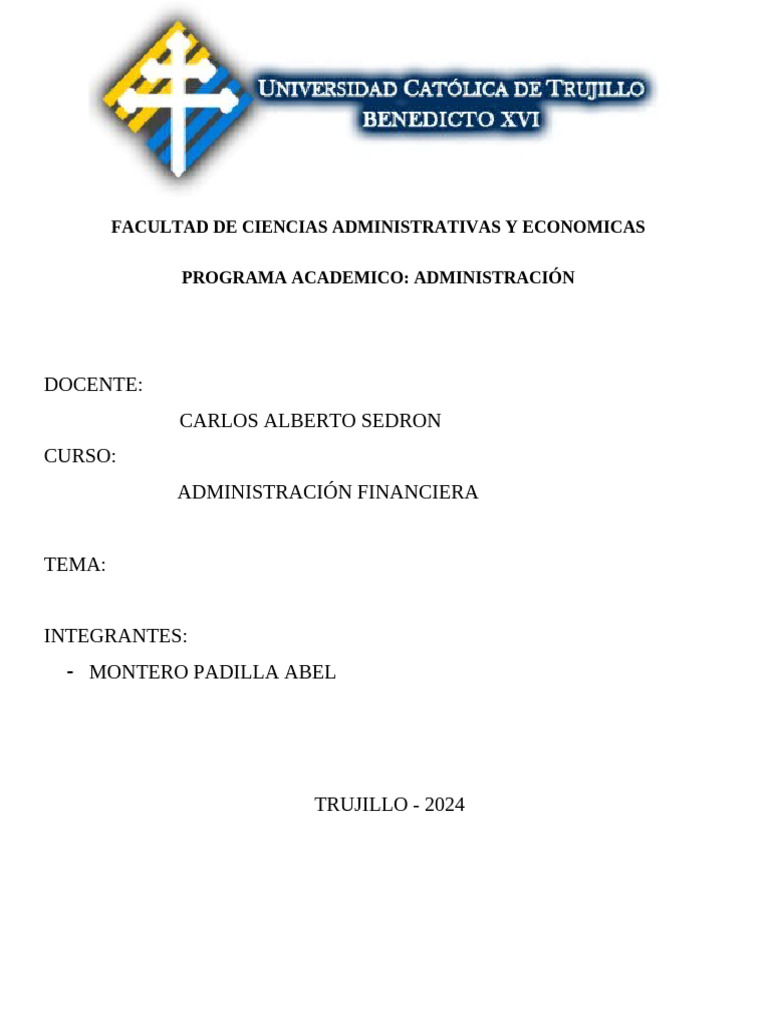 FACULTAD DE CIENCIAS ADMINISTRATIVAS Y ECONOMICAS - Abel M | PDF ...