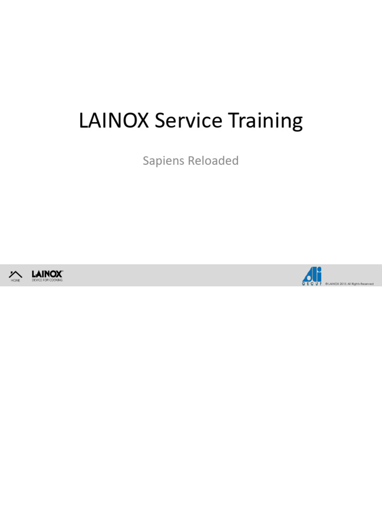 Blue Seal Combi Oven_Sapiens Reloaded_Service Training PDF