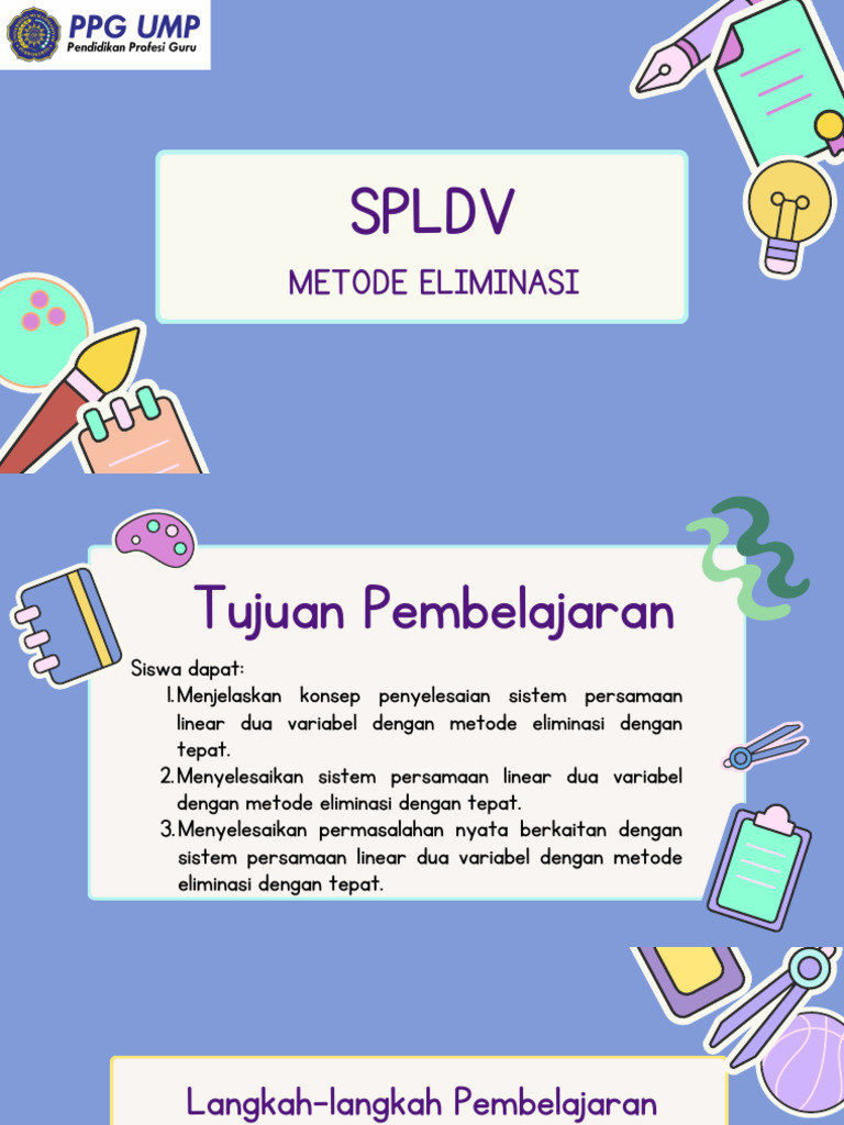Metode Eliminasi SPLDV untuk Siswa | PDF