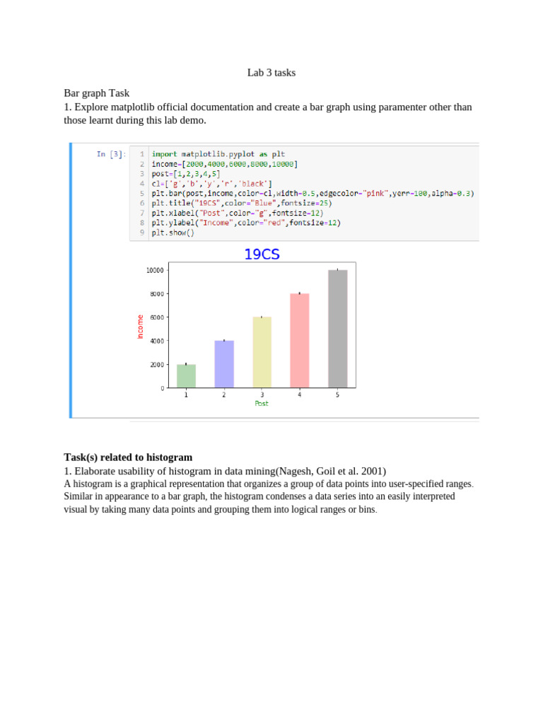 Lab 3 Tasks | PDF