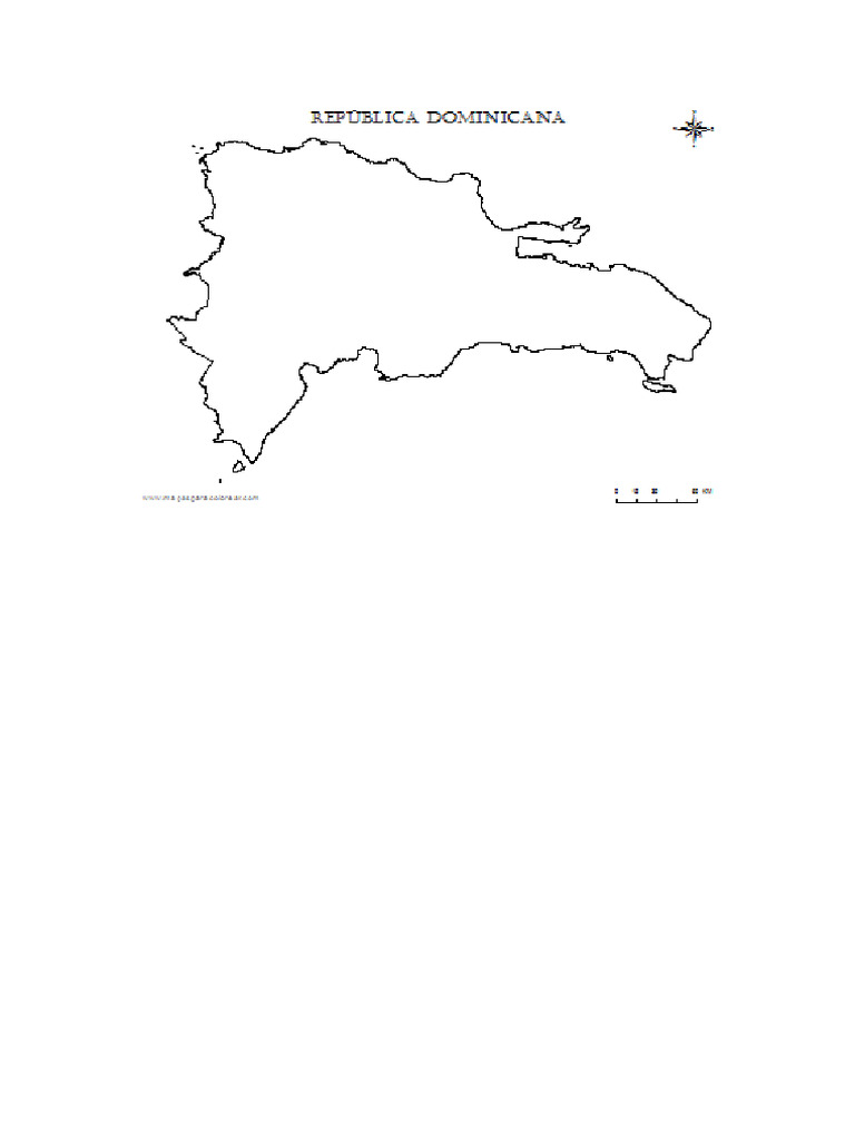 Mapa Mudo República Dominicana | PDF