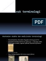 Medicinsk Terminologi