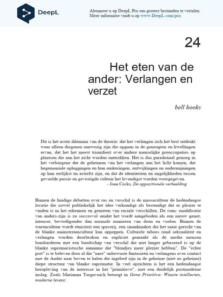 Bell Hooks Eating The Other 1 NL PDF