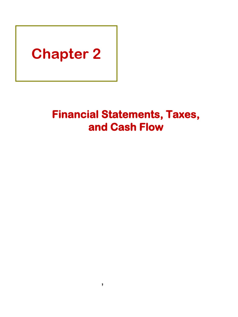 Financial Statements and Cash Flow Analysis | PDF | Equity (Finance ...