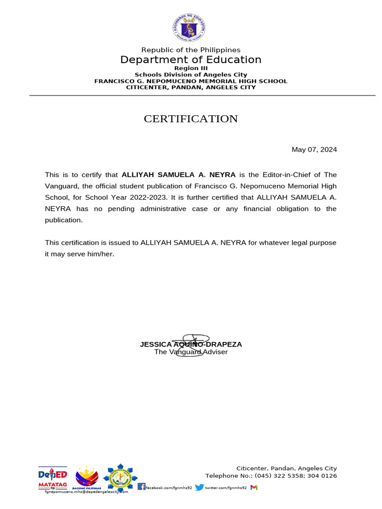 Certification | PDF