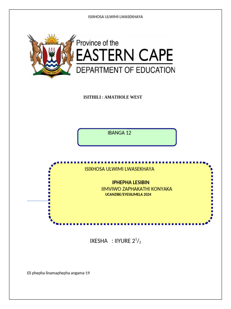 Grade 12 Paper 2 HL - QP - June 2024 - Amwed | PDF