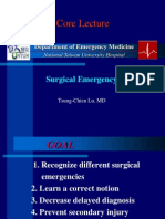 Core Lecture: Surgical Emergency