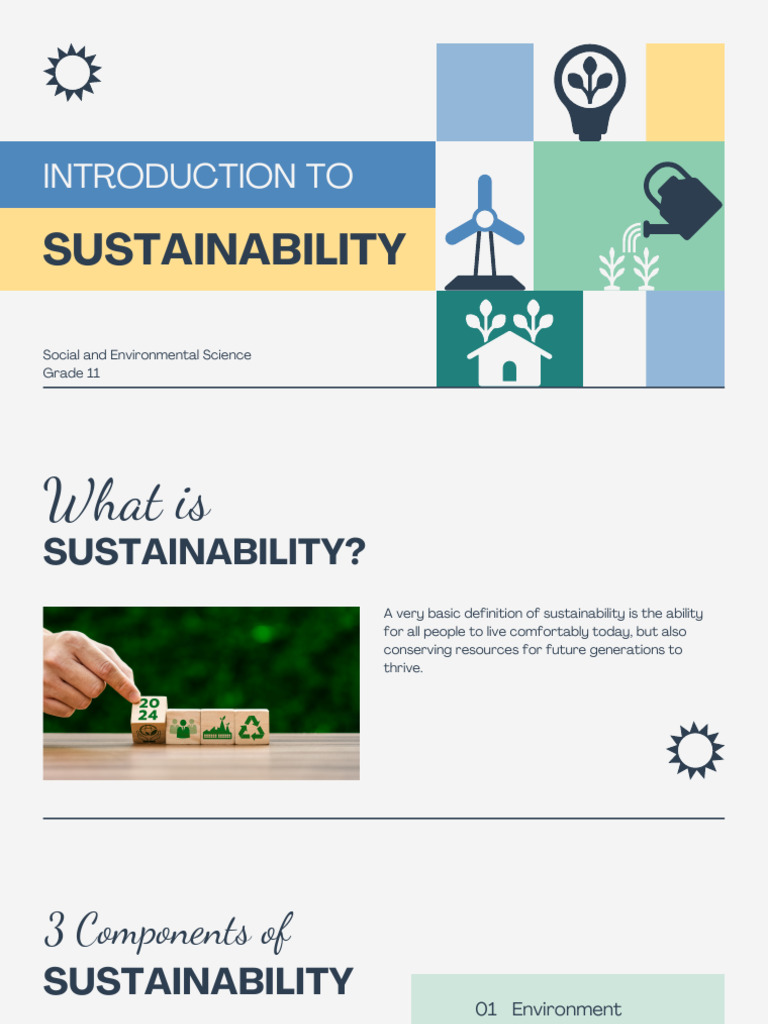Introduction To Sustainability Pdf