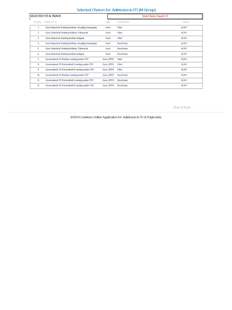 View Choices | PDF