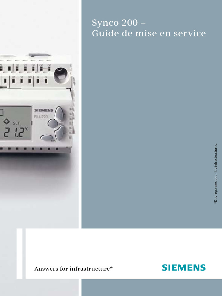 Synco 200 - Guide Mise en Service | PDF