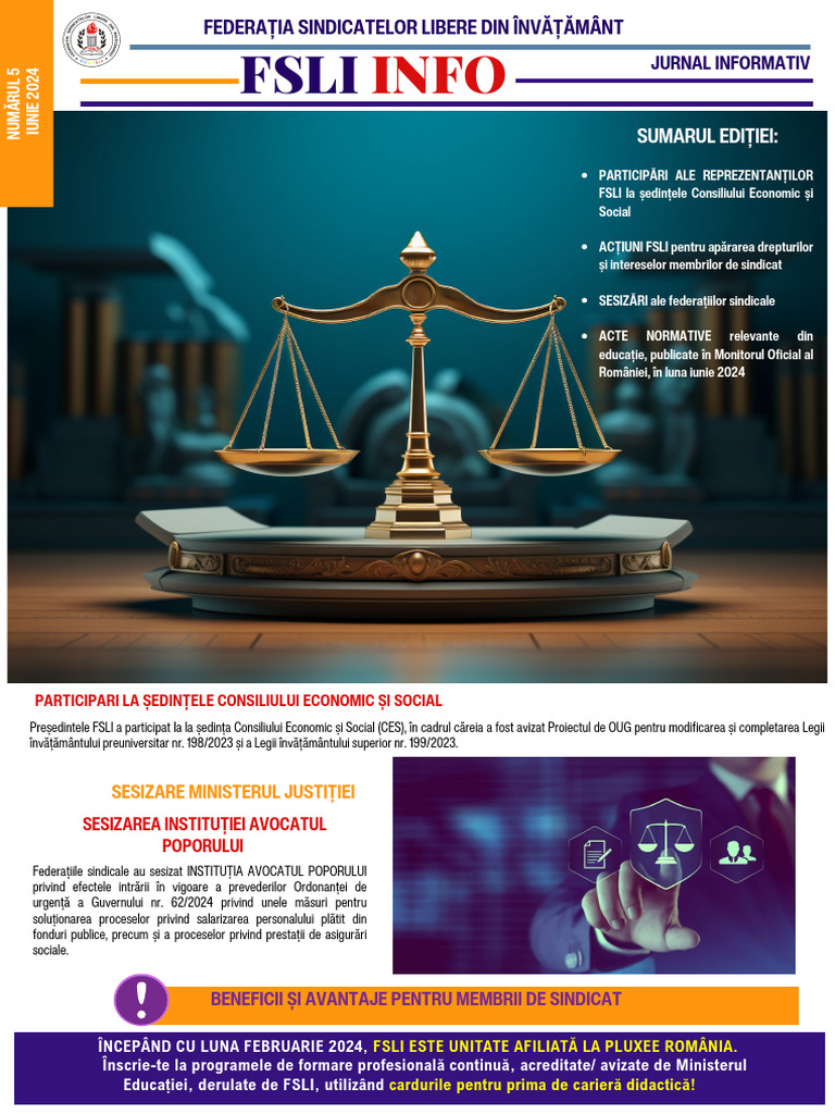 FSLI INFO NR 5 - Vers 2 - 1 Iulie 2024 | PDF