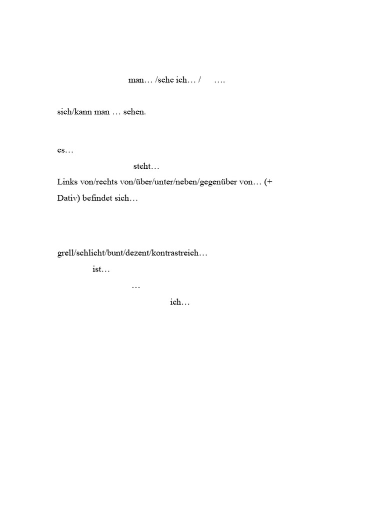 Bildbeschreibung deutsch pdf