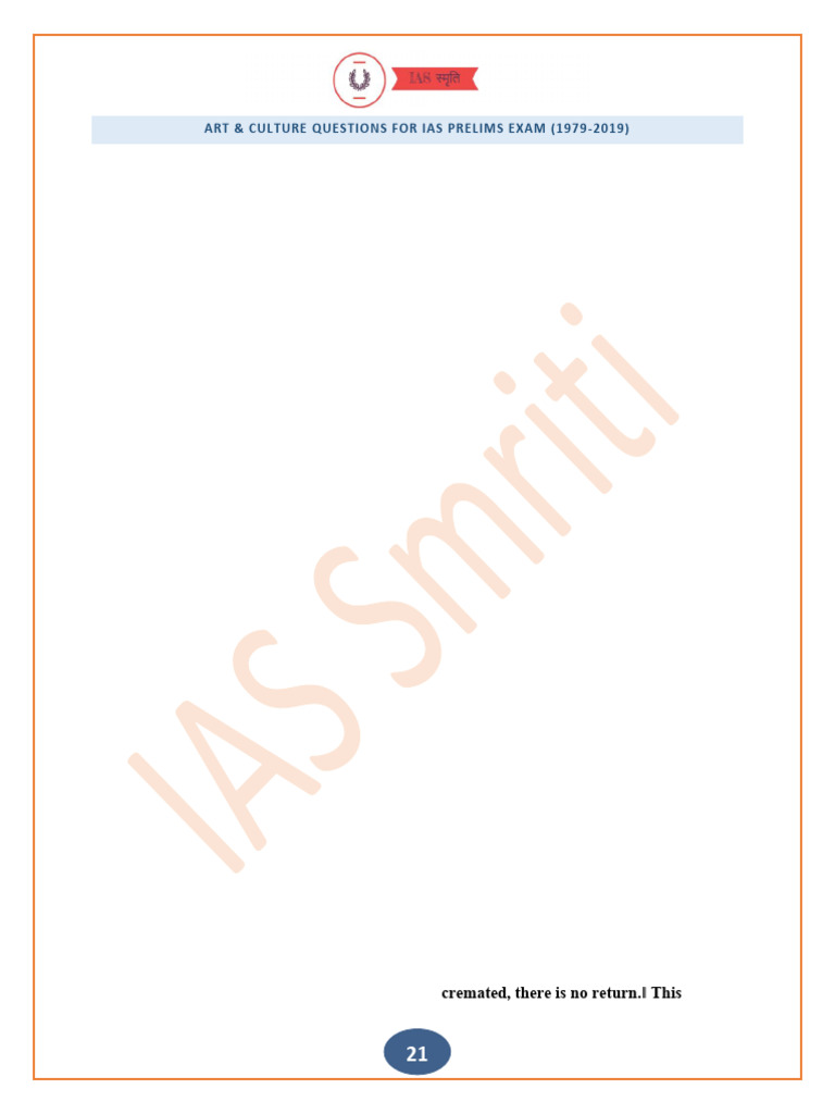 Art Culture IAS Prelims Exam | PDF