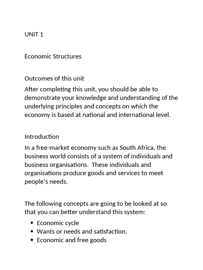 Business Administration 1 Extended Notes Unit 1 | PDF