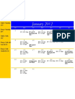 January Practice Schedule
