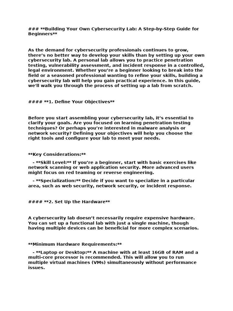 building-your-own-cybersecurity-lab-a-step-by-step-guide-for-beginners