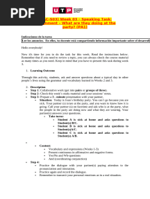 ? (AC-S03) Week 03 - Speaking Task Assignment - What Are They Doing at The Party (PA1) (INGLES 2)