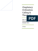 Chaplaincy Ordination Calling & Theology: Wits' End Church Converge Northwest October 2011