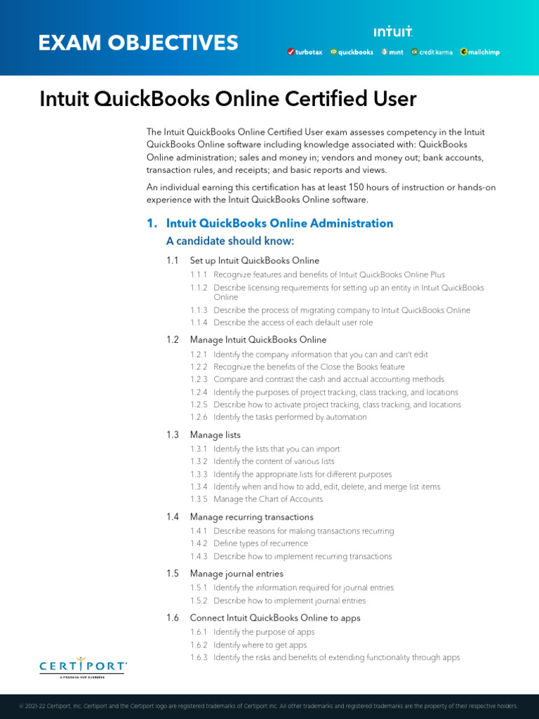Intuit Online OD 0322 | PDF
