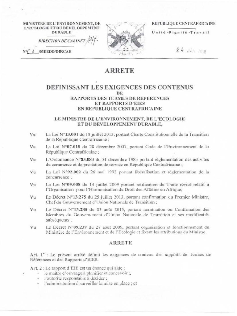 Arrete 2 RCA | PDF