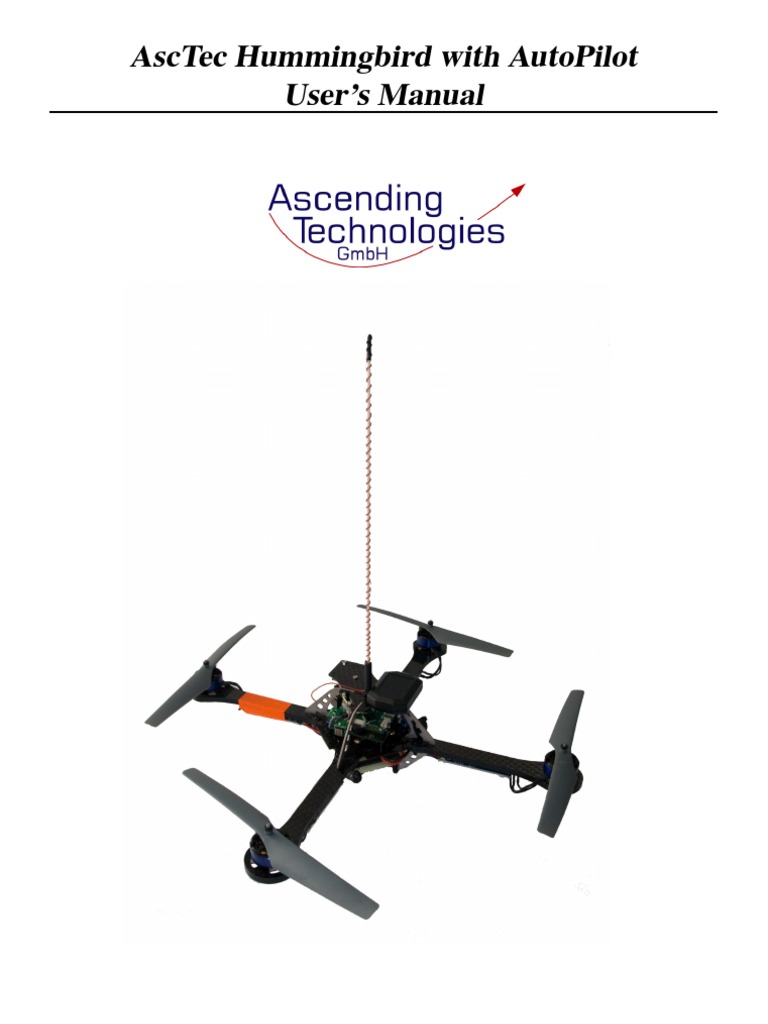 Asctec Hummingbird With Autopilot User'S Manual | PDF | Radio Control ...