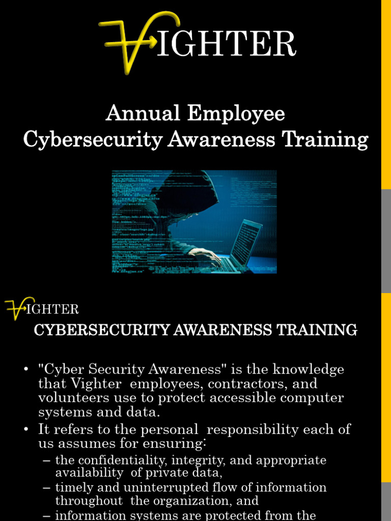 VIghter Cybersecurity Training | PDF