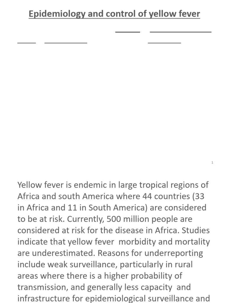 Yellow Fever | PDF