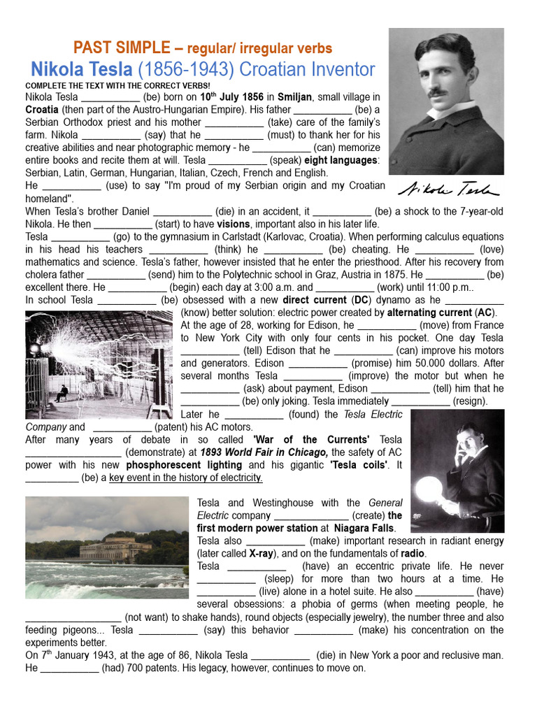 Nicola Tesla Life | PDF