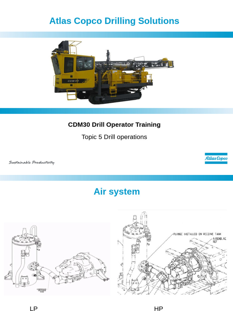 CDM30 Drill Operator Training Overview | PDF