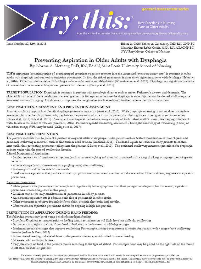 Dysphagia Geriattic Pdf