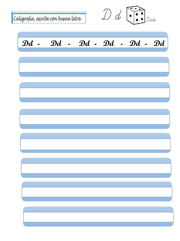 Caligrafia Letra D | PDF