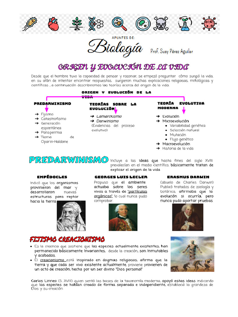 Origen y Evolución de La Vida | PDF