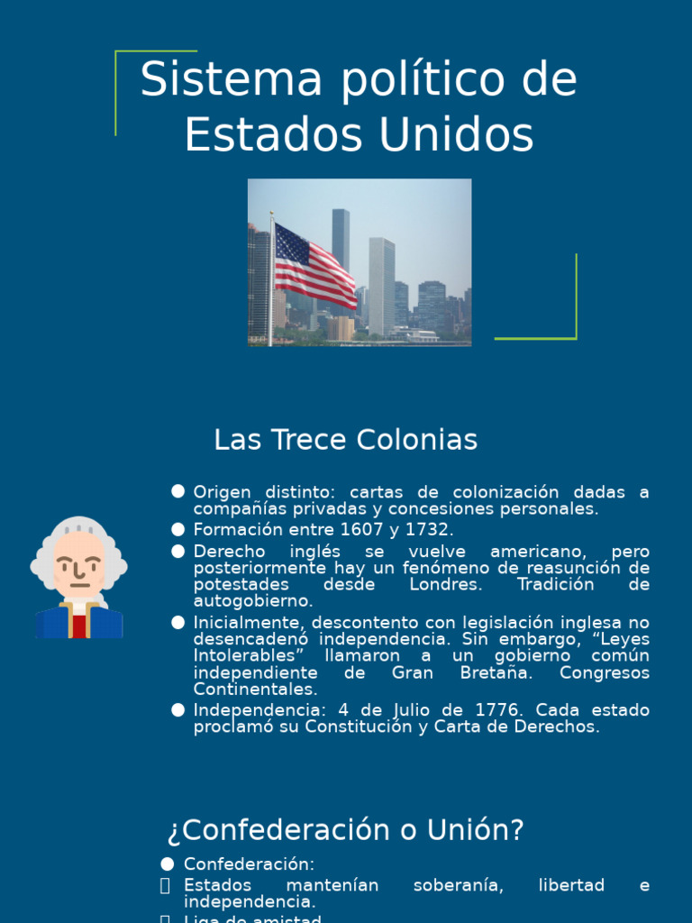 Sistema Politico de Estados Unidos | PDF