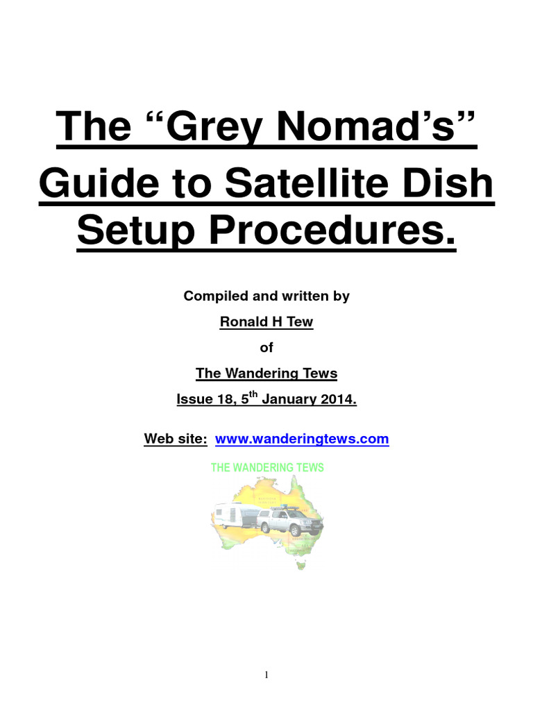 Grey Nomad's Satellite Dish Setup Guide | PDF | Set Top Box | Science ...