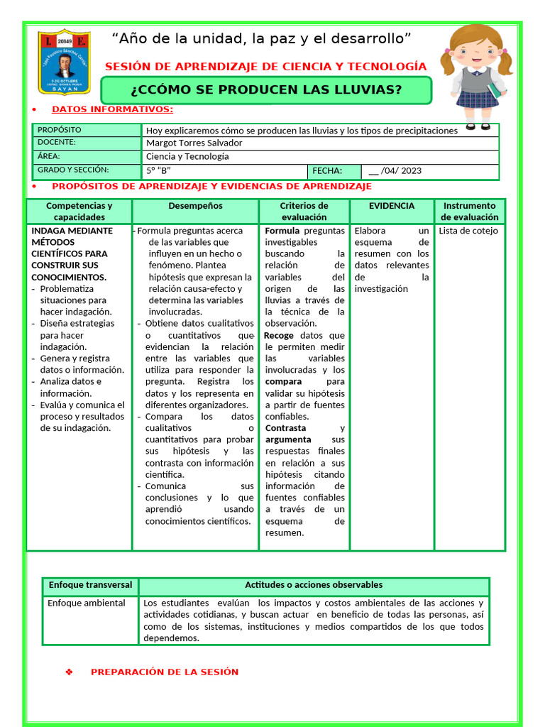 Cómo se producen las lluvias y tipos | PDF | Lluvia | Investigación ...